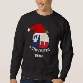 Gepersonaliseerde TEXAN KERSTPUDDING Trui (Voorkant)