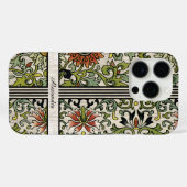 Gepersonaliseerde textuur achtergrond damast Case-Mate iPhone case (Achterkant (horizontaal))