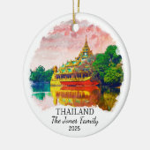 Gepersonaliseerde Thailand Ornament, Thailand Gift Keramisch Ornament (Links)