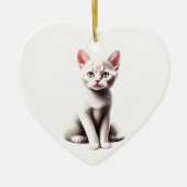 Gepersonaliseerde Thaise kat kitten Keramisch Ornament (Voorkant)