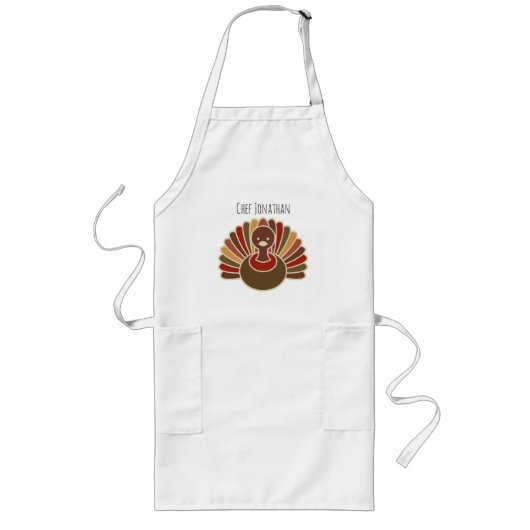 Gepersonaliseerde Thanksgiving Chef Schort (Voorkant)