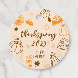 Gepersonaliseerde Thanksgiving Custom Herfst Gift Bedankjes Labels