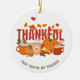Gepersonaliseerde Thanksgiving DANKBAAR VOOR MIJN  Keramisch Ornament