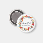 Gepersonaliseerde Thanksgiving Dankbare Herfst Magneet (Voorkant / Achterkant)