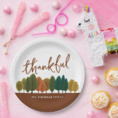 Gepersonaliseerde Thanksgiving Feest dankbaar naja Papieren Bordje (Feest)