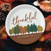 Gepersonaliseerde Thanksgiving Feest dankbaar naja Papieren Bordje