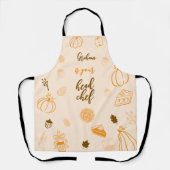 Gepersonaliseerde Thanksgiving Friendsgiving Hoofd Schort (Voorkant)