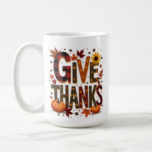 Gepersonaliseerde Thanksgiving - Geef Bedankt Koffiemok