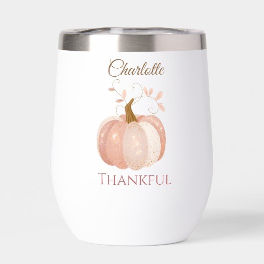 Gepersonaliseerde Thanksgiving - Herfst pompoen da (Achterkant)