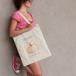 Gepersonaliseerde Thanksgiving - Herfst pompoen da Tote Bag