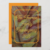 Gepersonaliseerde Thanksgiving Kaart - Digitale op (Voorkant / Achterkant)