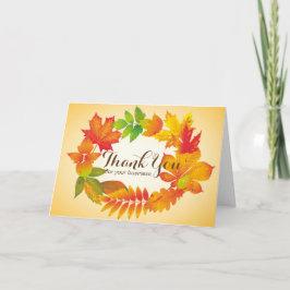 Gepersonaliseerde Thanksgiving-kaarten - Zakelijk Kaart