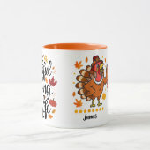 Gepersonaliseerde Thanksgiving Koppels Gift Dankba Mok (Midden)