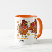 Gepersonaliseerde Thanksgiving Koppels Gift Dankba Mok (Voorkant rechts)