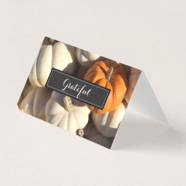 Gepersonaliseerde Thanksgiving plaatskaarten - Dan Kaart