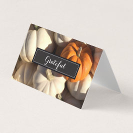 Gepersonaliseerde Thanksgiving plaatskaarten - Dan Kaart