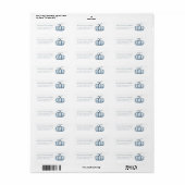 Gepersonaliseerde Thanksgiving pompoen waterverf Etiket (Full Sheet)