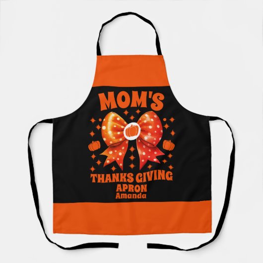 Gepersonaliseerde Thanksgiving Schort van mama (Voorkant)