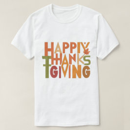 Gepersonaliseerde Thanksgiving T-shirt
