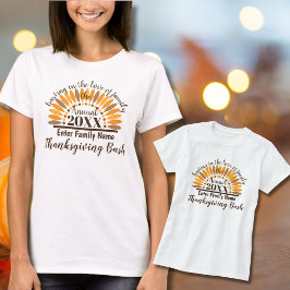 Gepersonaliseerde Thanksgiving T-shirt voor Reunio