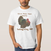 Gepersonaliseerde Thanksgiving T-shirts (Voorkant)