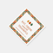 Gepersonaliseerde Thanksgiving Thanksgiving diner Servet (Hoek)