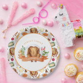 Gepersonaliseerde Thanksgiving Turkije Dinner Pape Papieren Bordje (Feest)