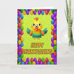 Gepersonaliseerde Thanksgiving Turkije Wenskaart Kaart