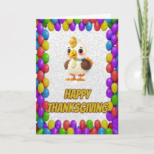 Gepersonaliseerde Thanksgiving Turkije Wenskaart Kaart