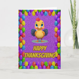 Gepersonaliseerde Thanksgiving Turkije Wenskaart Kaart