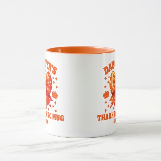 Gepersonaliseerde Thanksgiving van de dochter Mok (Midden)