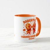 Gepersonaliseerde Thanksgiving van de dochter Mok (Voorkant rechts)