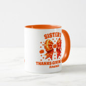 Gepersonaliseerde Thanksgiving van zus Mok (Voorkant rechts)