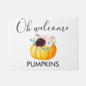 Gepersonaliseerde Thanksgiving voor Oh Welcome Pum Deurmat (Voorkant)