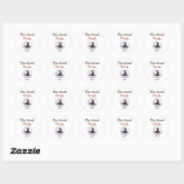 Gepersonaliseerde The Good Witch - Halloween Stick Ronde Sticker (Vel)