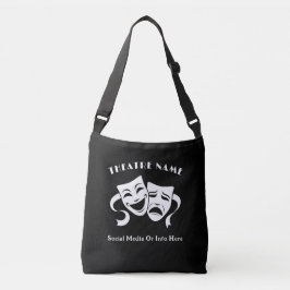 Gepersonaliseerde theateracteerles Logo & Naam Crossbody Tas
