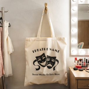 Gepersonaliseerde theateracteerles Logo of naam Tote Bag
