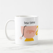 Gepersonaliseerde thee tijd koffiemok (Links)
