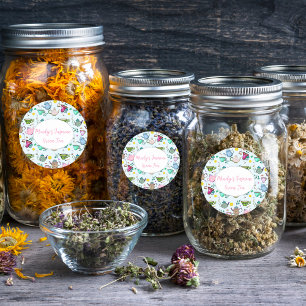 Gepersonaliseerde thee voor het patroon van de hog ronde sticker