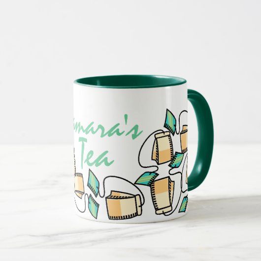 Gepersonaliseerde theebeker mok (Voorkant rechts)
