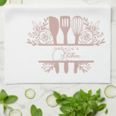 Gepersonaliseerde theedoek met naam Keukenhanddoek (Gevouwen)