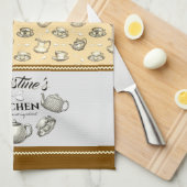 Gepersonaliseerde theekeuken handdoeken (Quarter Fold)