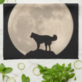 Gepersonaliseerde theekgeschoonde Hondenliefhebber Theedoek (Gevouwen)