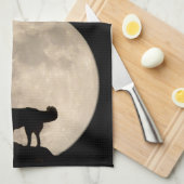 Gepersonaliseerde theekgeschoonde Hondenliefhebber Theedoek (Quarter Fold)