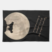 Gepersonaliseerde theekgeschoonde Hondenliefhebber Theedoek (Horizontaal)