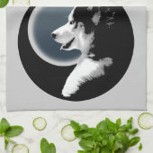 Gepersonaliseerde theekgeschoonde Hondenliefhebber Theedoek (Gevouwen)