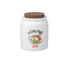 Gepersonaliseerde theezakje canister - snoeppot