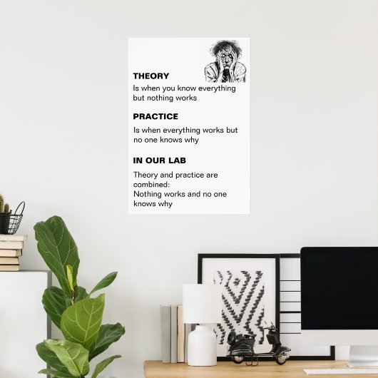 Gepersonaliseerde theorie en praktijk Poster (Thuiskantoor)