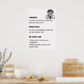 Gepersonaliseerde theorie en praktijk Poster (Keuken)