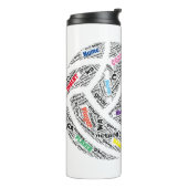 Gepersonaliseerde thermische mok van het Netball T (Gedraaid links)